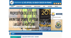 Desktop Screenshot of beachsoccer.fr